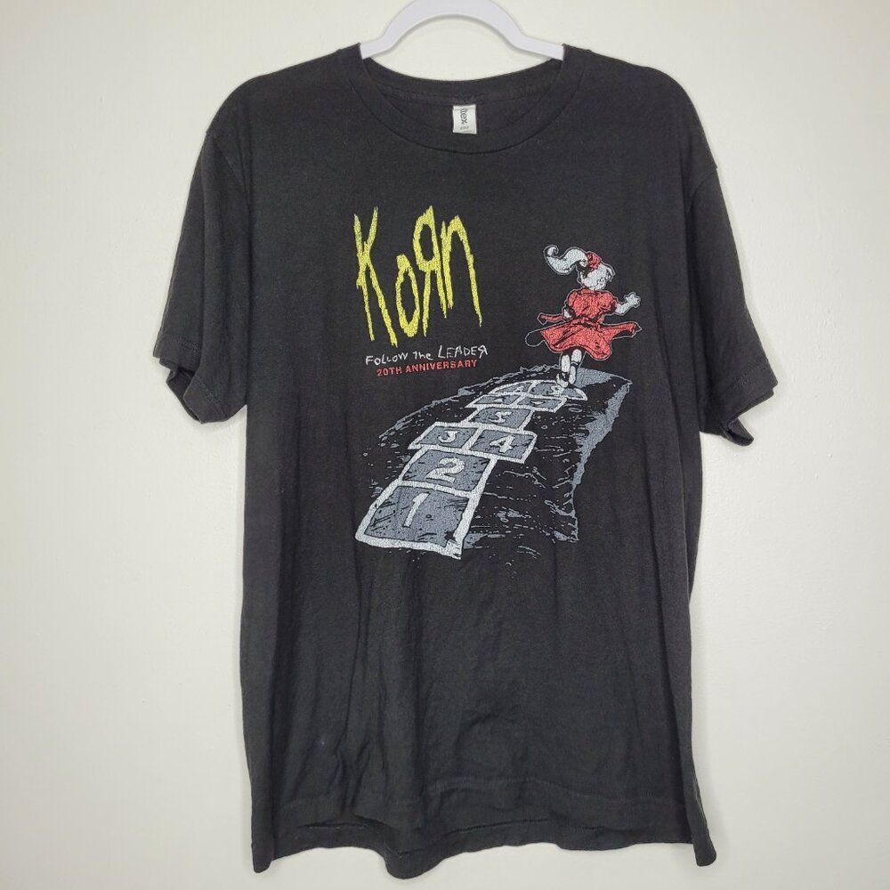Korn follow the leader 20th anniversary short sleeve band shirt size large